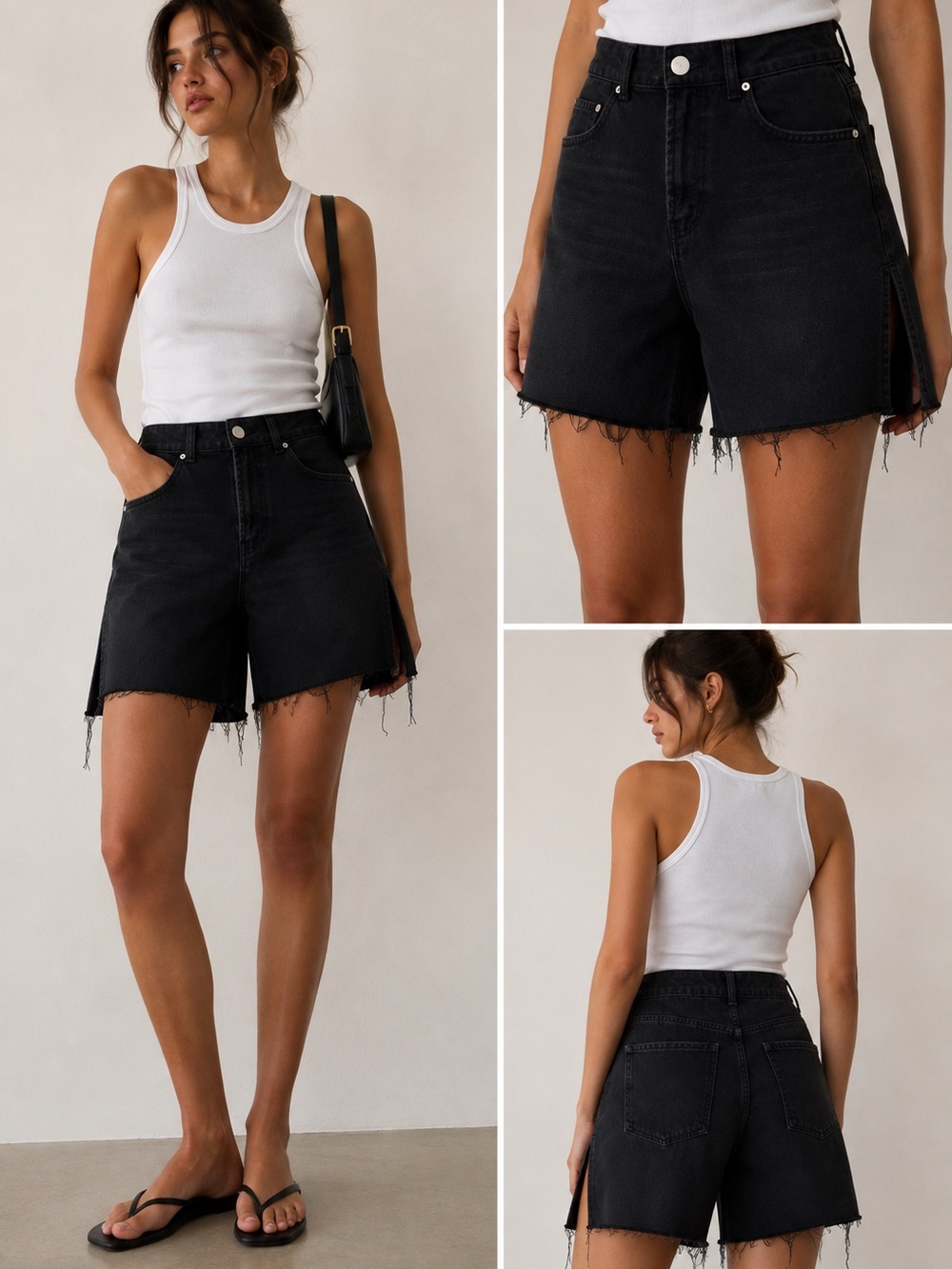 🖤 Ban.jara Relaxed Fit Black Denim Shorts – New With Tags